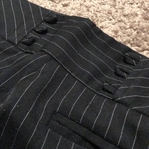 Pinstripe Capris with Lace-up Corset Back - Picture 6 of 6